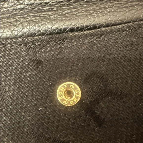 Bvlgari Black Canvas and Leather Long Wallet